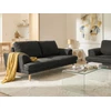 Beliani Trivietė sofa KILDAL juoda