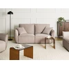 Beliani Trivietė sofa KUNES smėlio spalvos