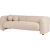 Beliani Trivietė sofa LEIREN Boucle, smėlio spalvos
