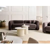 Beliani Trivietė sofa LEIREN, veliūrinė, tamsiai ruda