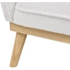 Beliani Trivietė sofa LJUNG, balta boucle