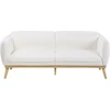 Beliani Trivietė sofa LJUNG, balta boucle