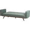 Beliani Trivietė sofa-lova HJULBY žalia