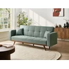 Beliani Trivietė sofa-lova HJULBY žalia