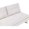 Beliani Trivietė sofa-lova JERSLEV, kreminės spalvos
