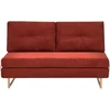 Beliani Trivietė sofa-lova JERSLEV, raudona