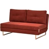 Beliani Trivietė sofa-lova JERSLEV, raudona