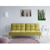 Beliani Trivietė sofa-lova SILJAN alyvuogių spalvos