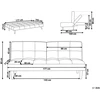 Beliani Trivietė sofa-lova SILJAN alyvuogių spalvos