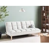 Beliani Trivietė sofa-lova SILJAN, kreminė