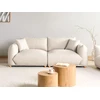 Beliani Trivietė sofa LUVOS smėlio spalvos