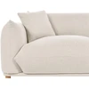 Beliani Trivietė sofa LUVOS smėlio spalvos