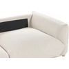 Beliani Trivietė sofa LUVOS smėlio spalvos