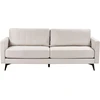 Beliani Trivietė sofa MALA šviesi smėlio spalva