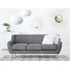 Beliani Trivietė sofa MOTALA šviesiai pilka