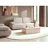 Beliani Trivietė sofa NACKA, buklė audinys, smėlio spalvos