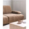 Beliani Trivietė sofa NACKA, šenilinė, ruda