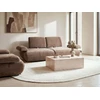 Beliani Trivietė sofa NACKA, šenilinė, ruda