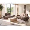Beliani Trivietė sofa NACKA, šenilinė, ruda
