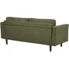 Beliani Trivietė sofa NURMO, tamsiai žalia