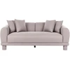 Beliani Trivietė sofa PORI smėlio pilkos spalvos