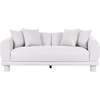 Beliani Trivietė sofa PORI Šviesiai pilka