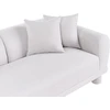 Beliani Trivietė sofa PORI Šviesiai pilka