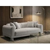 Beliani Trivietė sofa PORI Šviesiai pilka