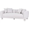 Beliani Trivietė sofa PORI Šviesiai pilka