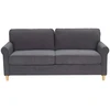 Beliani Trivietė sofa RONNEBY veliūrinė tamsiai pilka