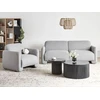 Beliani Trivietė sofa SALAND pilka
