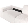 Beliani Trivietė sofa SANDORA iš velveto audinio, kreminė balta