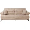 Beliani Trivietė sofa SKIVE šviesiai ruda