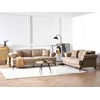 Beliani Trivietė sofa SKIVE šviesiai ruda