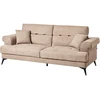Beliani Trivietė sofa SKIVE šviesiai ruda
