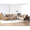 Beliani Trivietė sofa SKIVE šviesiai ruda
