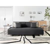 Beliani Trivietė sofa SOKNA juoda su staliukais