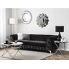 Beliani Trivietė sofa SOTRA aksominė juoda