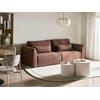 Beliani Trivietė sofa VAXHOLM Boucle ruda su daiktadėže