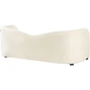 Beliani Trivietė sofa VELTADA, veliūras, kreminė balta