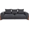 Beliani Trivietė sofa VINLIDEN, juoda