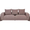 Beliani Trivietė sofa VINLIDEN, rudas „boucle“ audinys