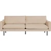 Beliani Trivietė sofa VINTERBRO, smėlio spalvos veliūras