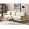 Beliani Trivietė sofa VINTERBRO veliūrinė šviesiai smėlio spalvos