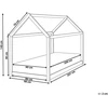 Beliani Vaikiška lova namelis, pušies mediena TOSSE, 90x200 cm, pilka