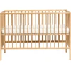 Beliani Vaikiška lovelė iš pušies medienos BELENGER 60 x 120 cm, šviesiai ruda