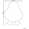 Beliani Vaikiškas kilimas DUCKIE geltonas 95 x 120 cm medvilninis