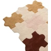 Beliani Vaikiškas kilimas JIGSAW spalvotas 90 x 120 cm medvilninis
