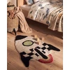 Beliani Vaikiškas kilimas VOYAGER smėlio spalvos / juodas 85 x 135 cm medvilninis