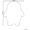 Beliani Vaikiškas kilimas WADDLES pilkas 100 x 120 cm medvilninis